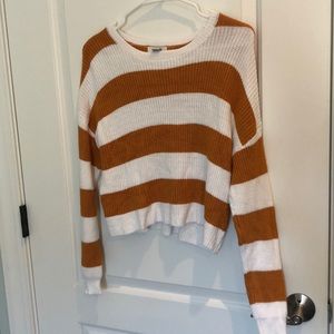 Gold and White Stripped Sweater